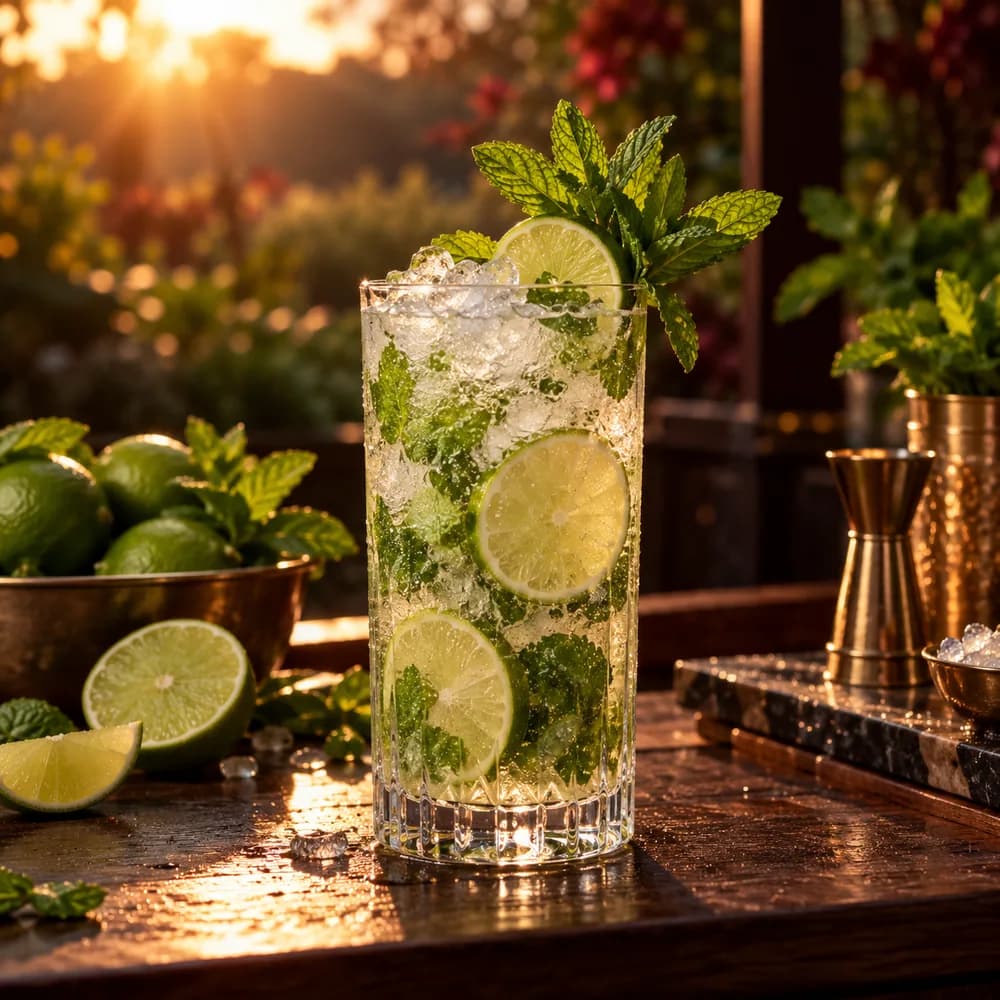 Fotografía ilustrativa de Mocktail Mojito